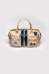 Carroll Shelby x Le Mans GT350 48h ecru leather travel bag